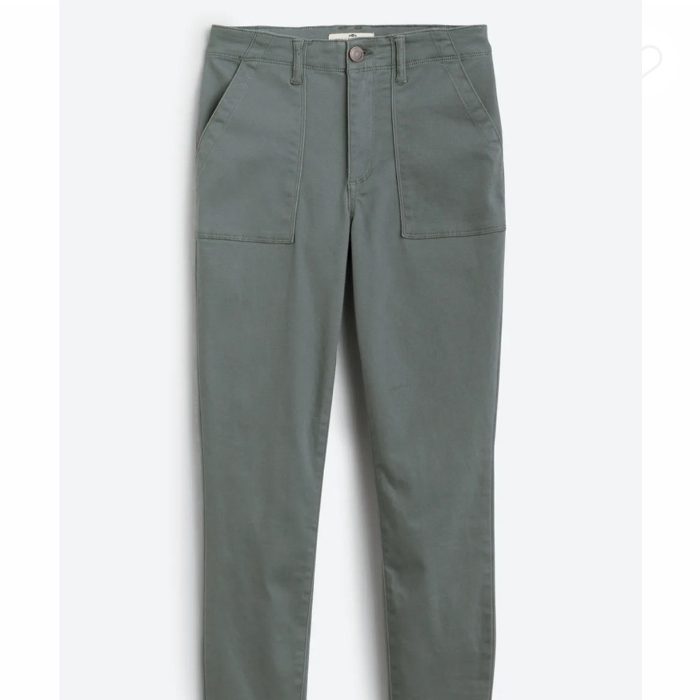 Women’s Mason & Belle Laney Utility pocket Skinny Pant - teal green, size 14